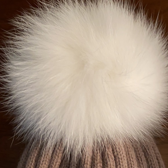 GORSKI Knit Beanie Fur Pom Pom Hat - Picture 4 of 8